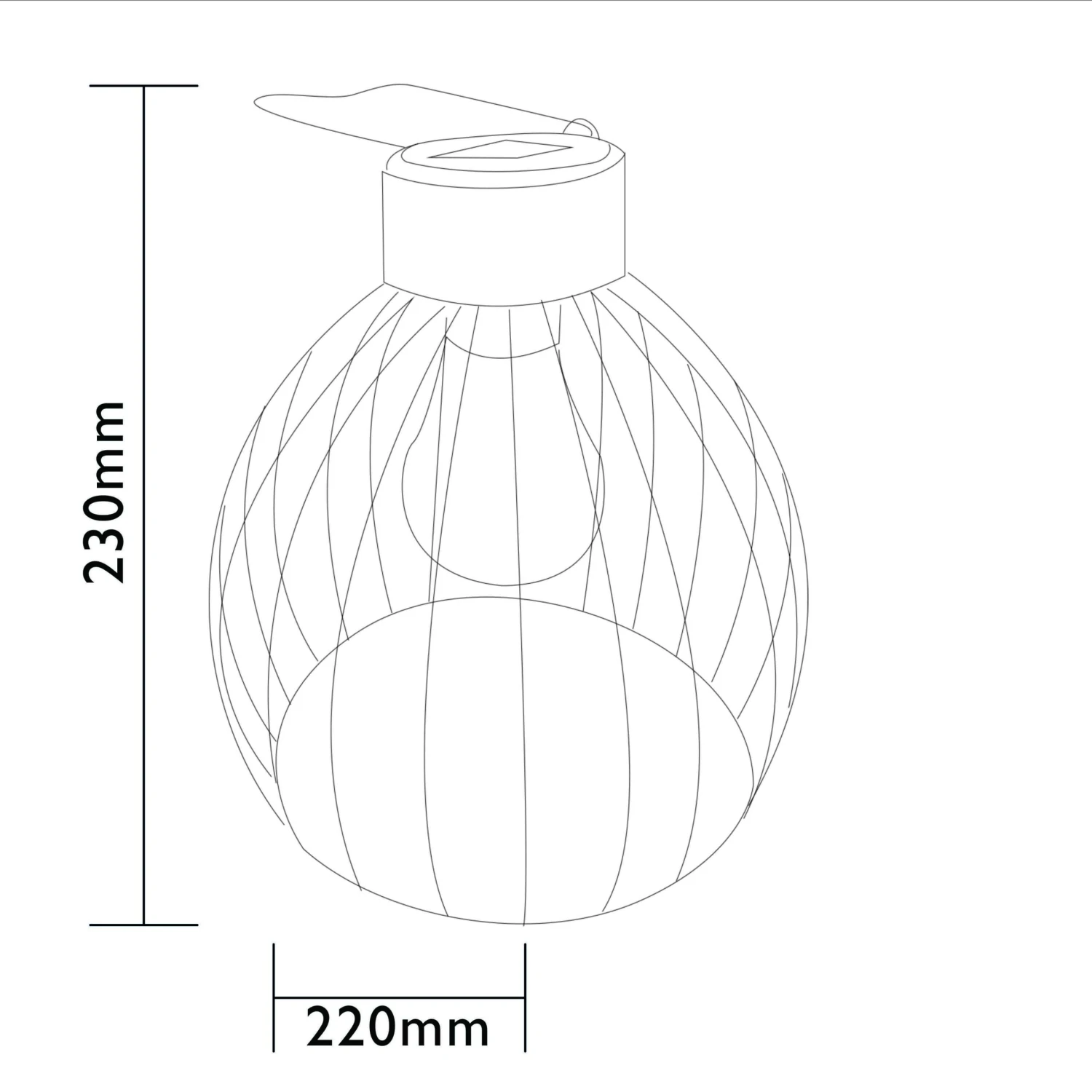 Luxform Solar Industriele Lantaarn Eiffel 4 Luxform Solar Industriele Lantaarn Eiffel - Afbeelding 2
