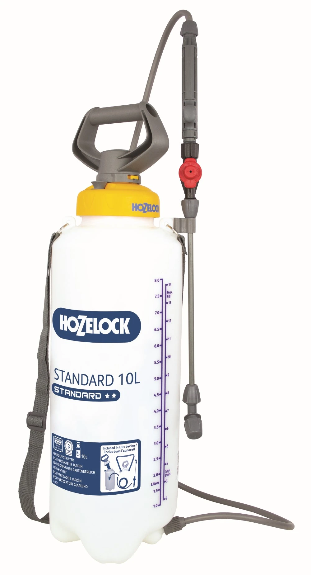 Hozelock Drukspuit Standaard 10 Liter 3 Hozelock Drukspuit Standaard 10 Liter
