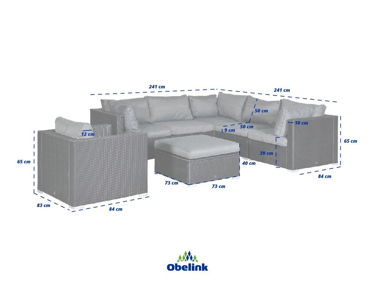 Outdoor Feelings Bergerac Loungeset 8 Outdoor Feelings Bergerac Loungeset - Afbeelding 6