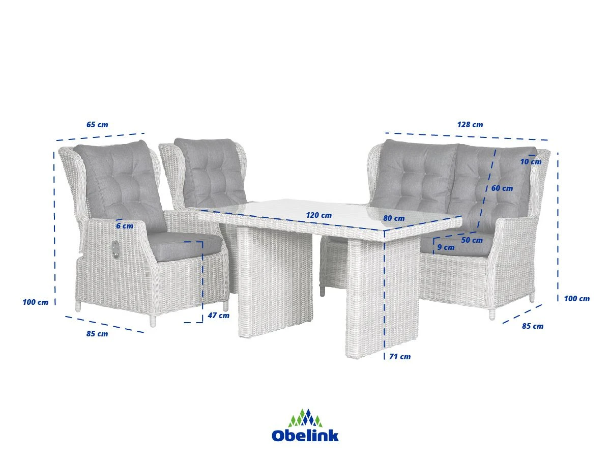 Outdoor Feelings Vicente Dining Loungeset 8 Outdoor Feelings Vicente Dining Loungeset - Afbeelding 6
