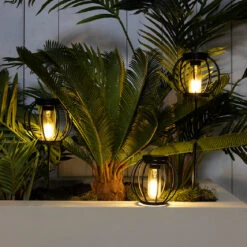 Tuinlampen Set Solar Zwart 3 Stuks -LuxForm Winkel 894993s