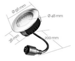 Easy Connect Led Grond Spot Blauw Ø 9,5CM 7 Easy Connect Led Grond Spot Blauw Ø 9,5CM -LuxForm Winkel Easy Connect Led grond spot blauw O 95CM