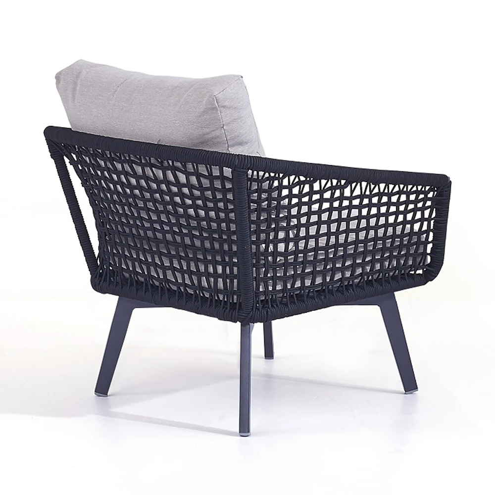 Barcelona 4-delige Stoel-bank Loungeset Met Salontafel 6 Barcelona 4-delige Stoel-bank Loungeset Met Salontafel - Afbeelding 4