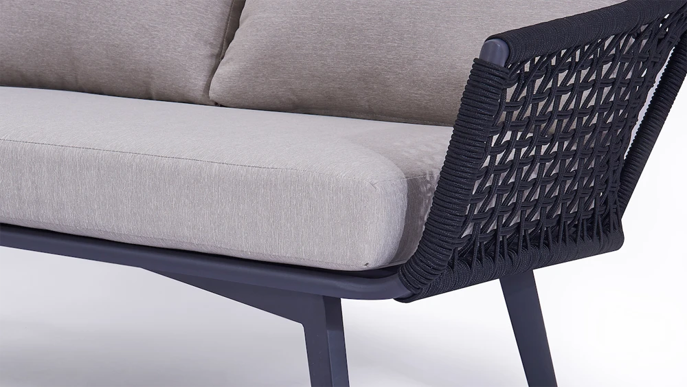 Barcelona 4-delige Stoel-bank Loungeset Met Salontafel 8 Barcelona 4-delige Stoel-bank Loungeset Met Salontafel - Afbeelding 6