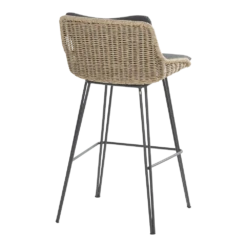Bohemian Bar Stoel - Naturel - Incl. Kussen -LuxForm Winkel bohemian bar stoel naturel incl kussen 3 1