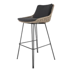 Bohemian Bar Stoel - Naturel - Incl. Kussen -LuxForm Winkel bohemian bar stoel naturel incl kussen 5 1