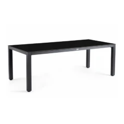 Briga Dining Tafel Trespa Top Graphite - 240 X 100 Cm - Charcoal Frame