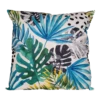Buitenkussen Palmblad Blauw 45x45cm - Tuinkussen -LuxForm Winkel buitenkussen palmblad blauw 45x45cm tuinkussen polyester 1