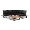 Dawson Teak Loungeset Complete Black