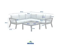 Outdoor Feelings Denver Mint Loungeset -LuxForm Winkel denvermint afmetingen ecommerce e92f