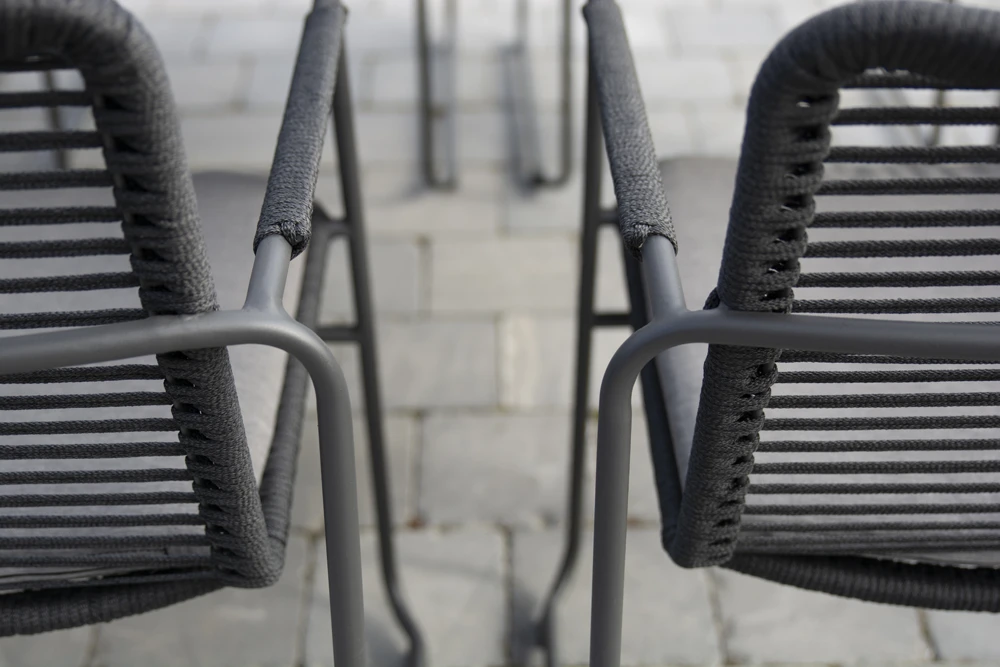 Elba Dining Stoel - Antraciet - Incl. Kussen 7 Elba Dining Stoel - Antraciet - Incl. Kussen - Afbeelding 5