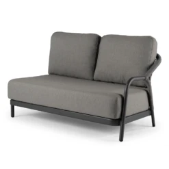 Fiona Lounge 2-zits Links - Charcoal