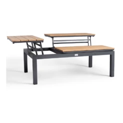 Flip-Up Coffee Tafel - 120 X 79 X 42 Cm - Teak -LuxForm Winkel flip up coffee tafel 120x79x42 cm teak 3