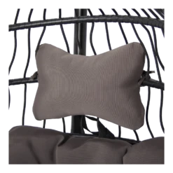 Hangstoel Norway - Inklapbaar - Zwart/Bruin -LuxForm Winkel hangstoel norway inklapbaar zwart bruin 2