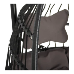 Hangstoel Norway - Inklapbaar - Zwart/Bruin -LuxForm Winkel hangstoel norway inklapbaar zwart bruin 4