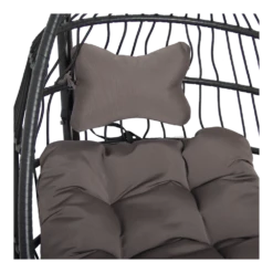 Hangstoel Norway - Inklapbaar - Zwart/Bruin -LuxForm Winkel hangstoel norway inklapbaar zwart bruin 6