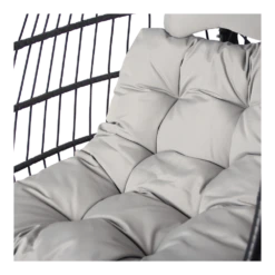 Hangstoel Norway - Inklapbaar - Zwart/Grijs -LuxForm Winkel hangstoel norway inklapbaar zwart grijs 3