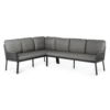 Liv Lounge Dining Set Left Charcoal -LuxForm Winkel liv lounge dining set left charcoal 1 new