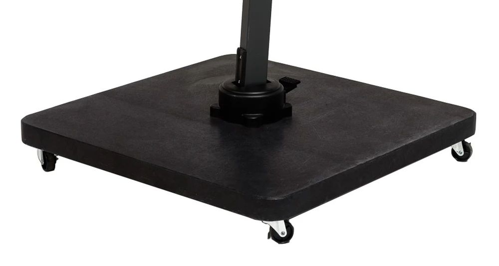 Parasolvoet Voor Zweefparasols Tierra - Gepolijst Graniet - Zwart - 90kg