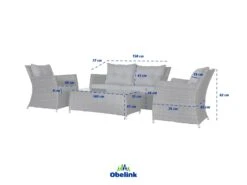 Outdoor Feelings Parijs Loungeset 11 Outdoor Feelings Parijs Loungeset -LuxForm Winkel parijs afmetingen2 ecommerce 4461