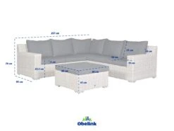 Outdoor Feelings Plaza Loungeset -LuxForm Winkel plaza 1 ecommerce afmetingen 01 ecommerce 705f