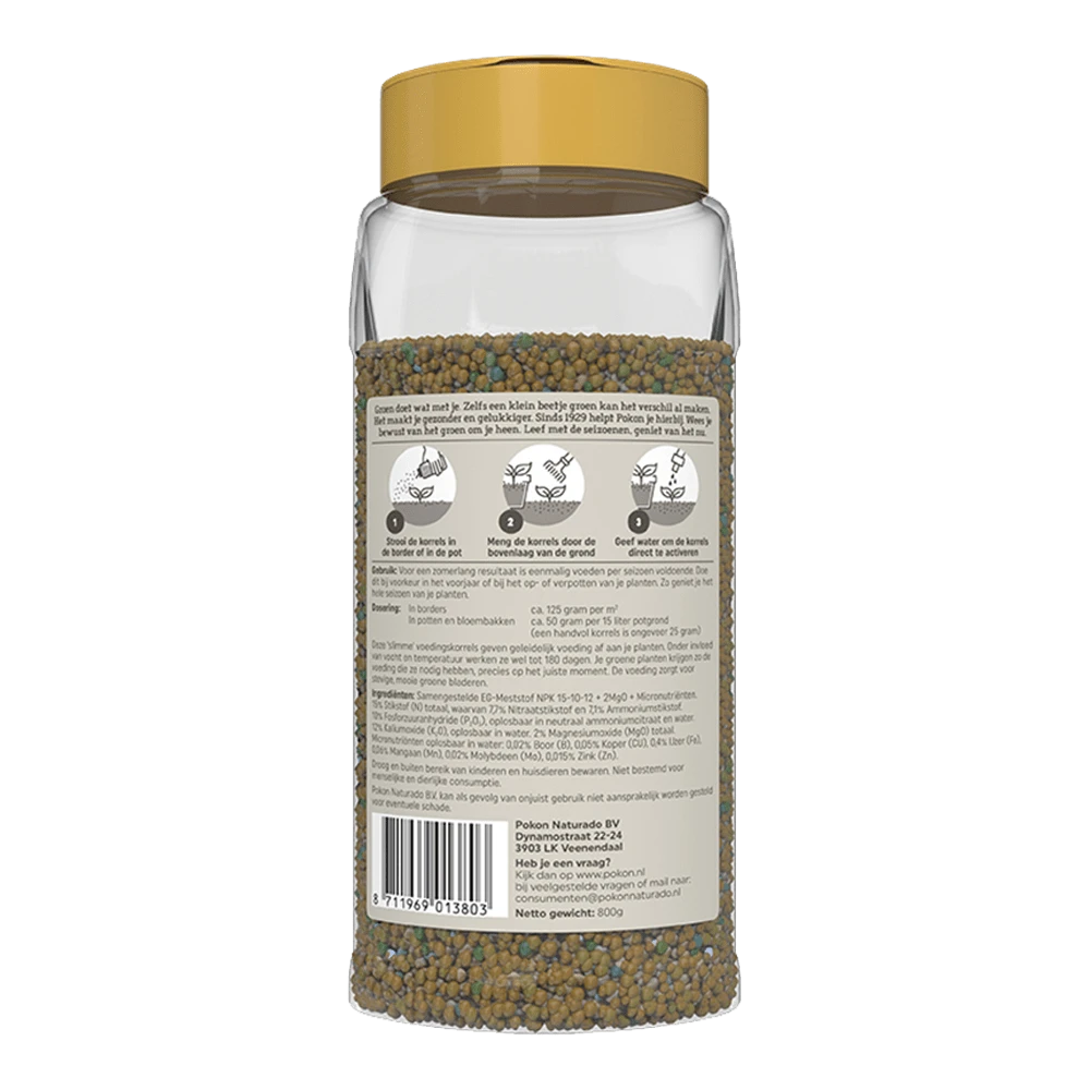 Pokon Groene Planten Voedingskorrels 800g - Kamerplanten Voeding 4 Pokon Groene Planten Voedingskorrels 800g - Kamerplanten Voeding - Afbeelding 2