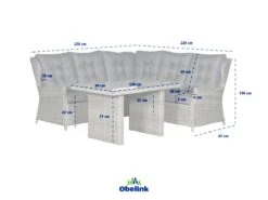 Outdoor Feelings Raffaelo Corner Loungeset -LuxForm Winkel raffaelo afmetingen ecommerce 0c92