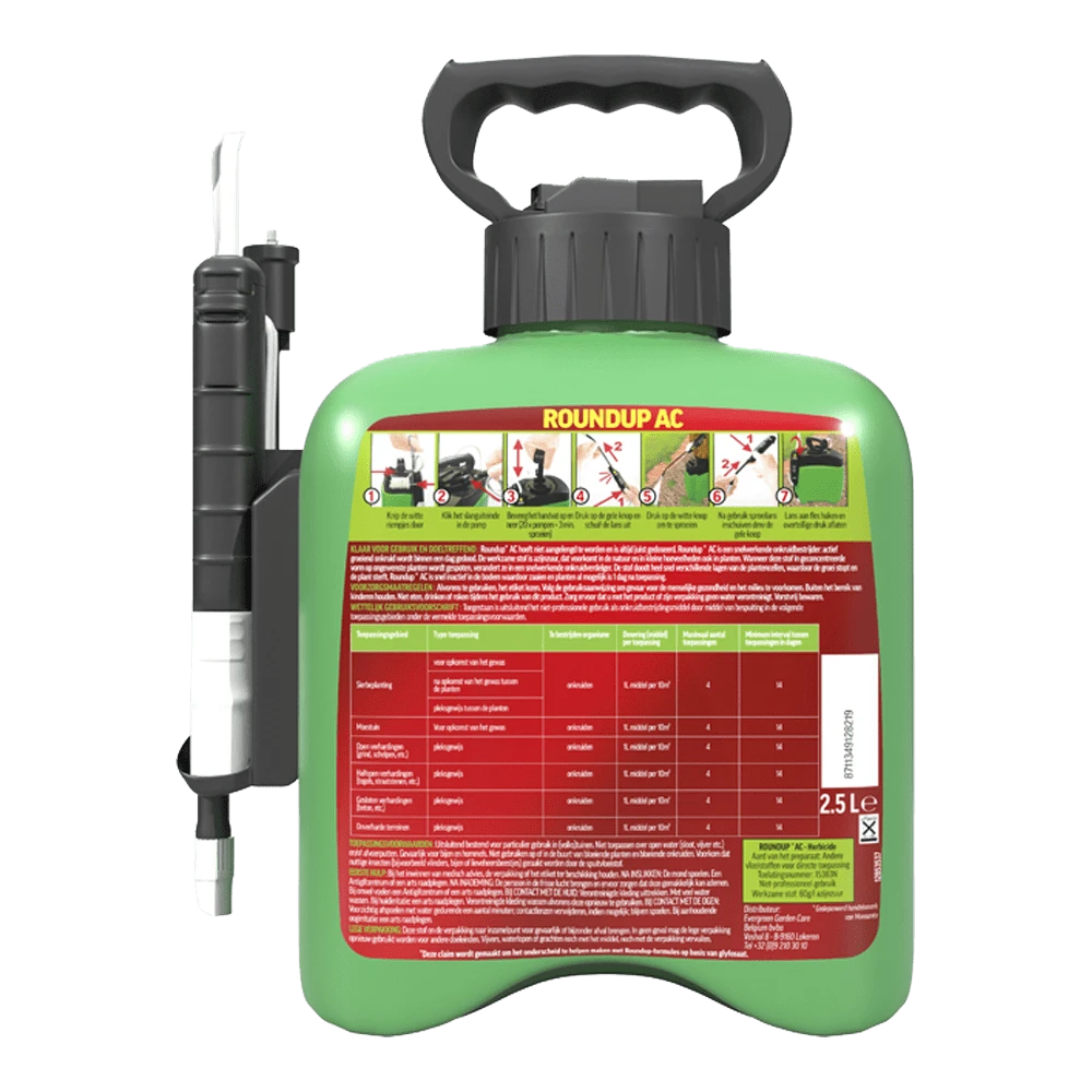ROUNDUPu00ae AC Snel Onkruidvrij Onkruiddrukspuit 2,5L - Onkruid En Aanslag 4 ROUNDUPu00ae AC Snel Onkruidvrij Onkruiddrukspuit 2,5L - Onkruid En Aanslag - Afbeelding 2