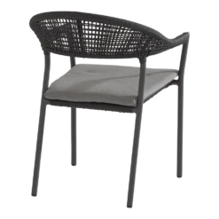 Sienna Dining Stoel - Grijs - Incl. Kussen -LuxForm Winkel sienna dining stoel grijs incl kussen 3 1