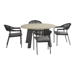 Sienna Dining Stoel - Grijs - Incl. Kussen -LuxForm Winkel sienna dining stoel grijs incl kussen 5 1