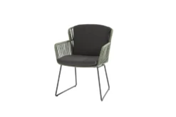 Vitali Dining Stoel - Groen - Incl. Kussens